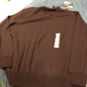 Men’s V-Neck Brown Sweater